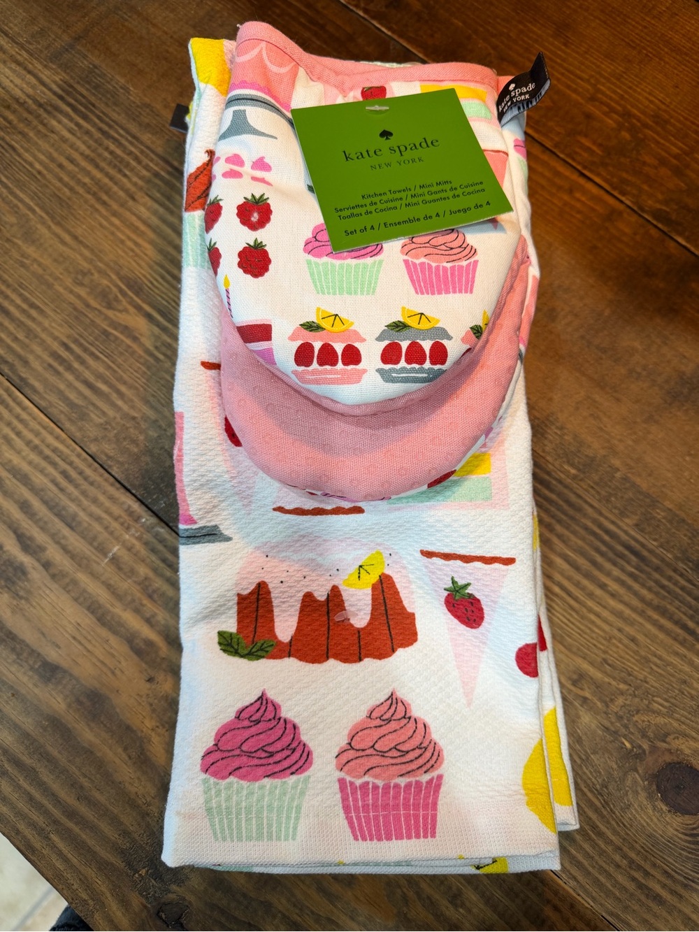 kate spade Multi Dessert Print kitchen Towel Set 🩷